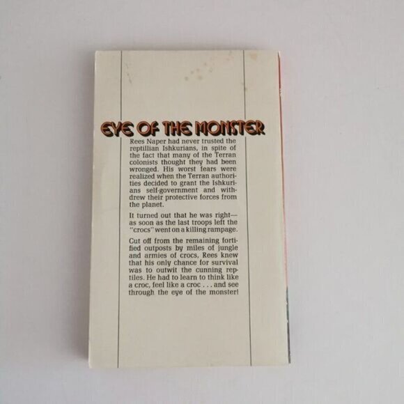 1980 Eye of the Monster by Andre Norton PB, Vintage Sci Fi Ace Books Pulp Cover - Picture 4 of 8